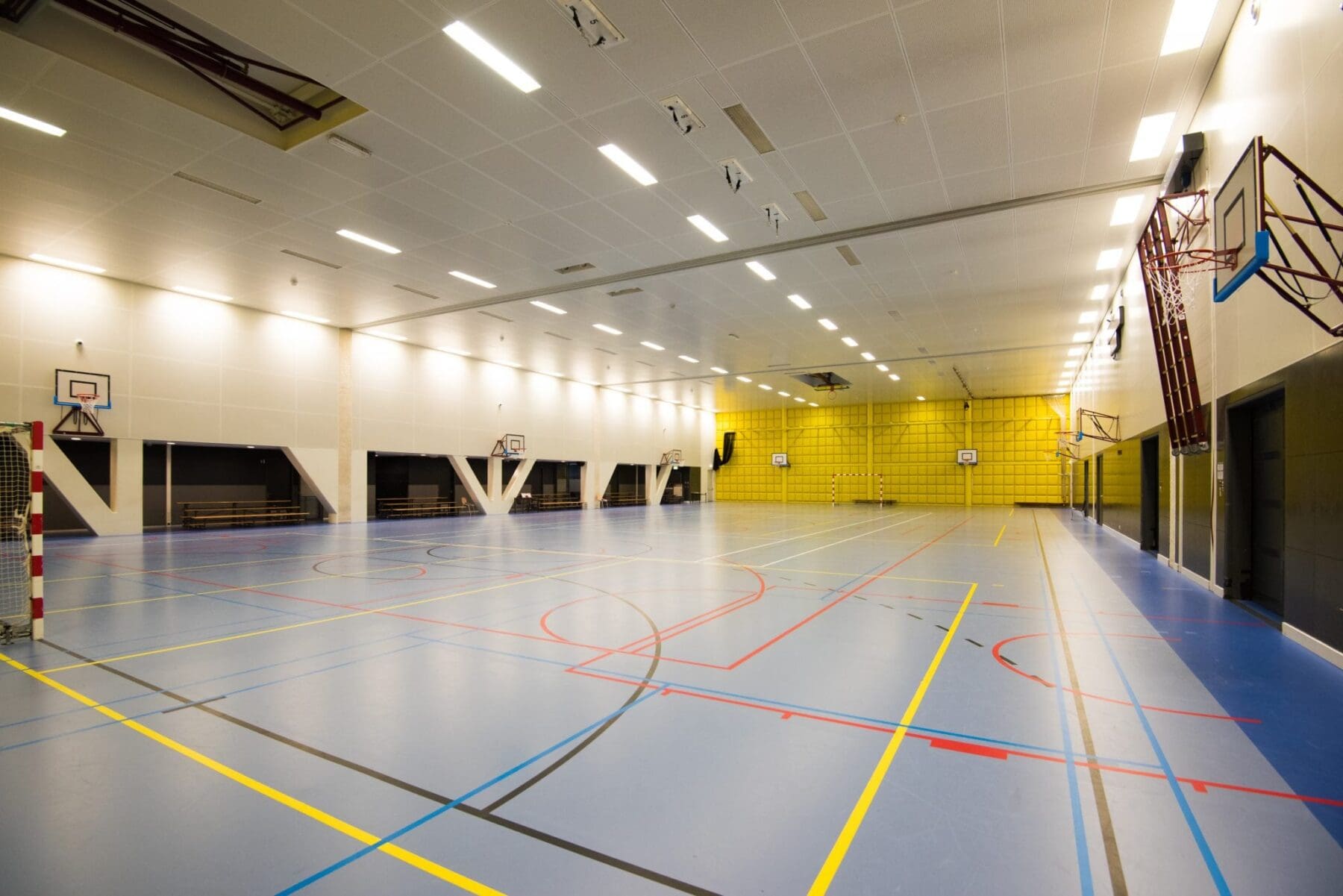 Breedtesporthal 2 - Vanuit de hoek van de zaal - Topsportcentrum Rotterdam